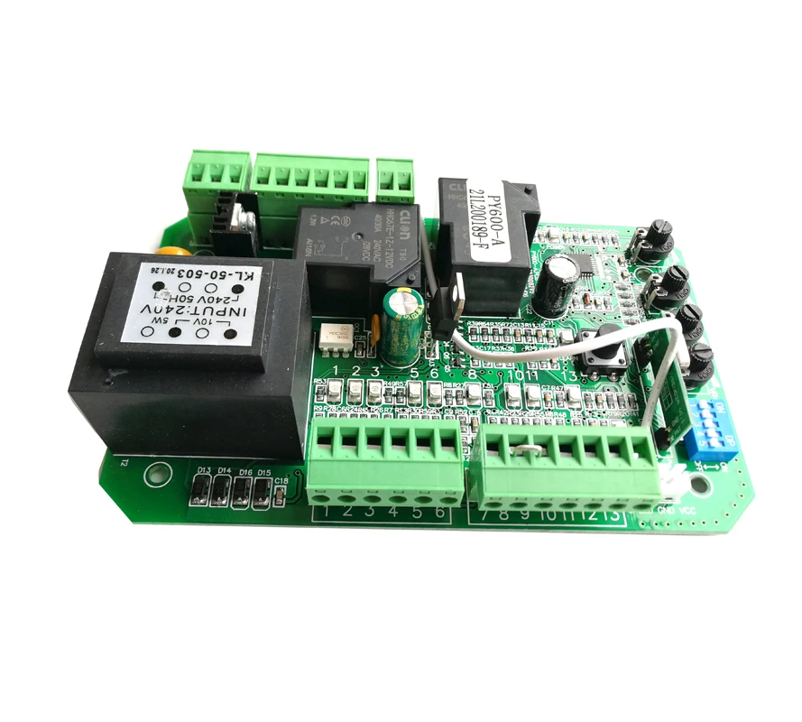 sliding gate opener pcb circuit board controller card  plate for PY600 SL600 Placa para Puertas Correderas Placa de control