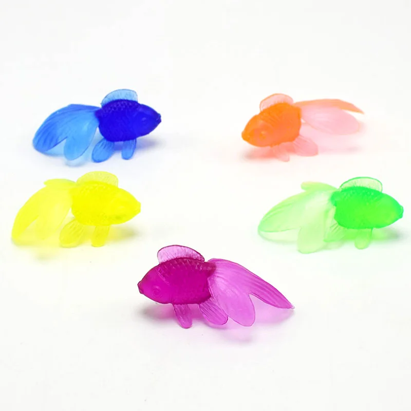 

1/10Pcs Random Color Simulation Goldfish Model DIY Micro Landscape Accessory Fish Tank Pond Decoration Swimming Beach Toy Gift