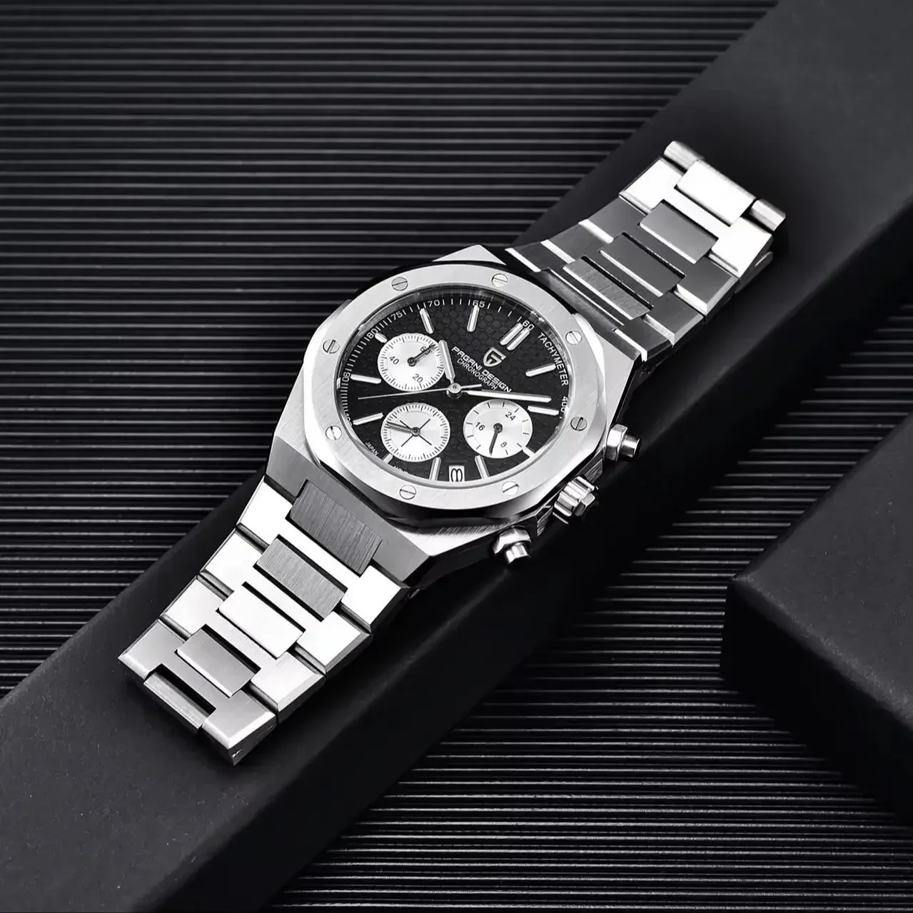 Pagani Design 2026 New Vk63 Men's Quartz Watch 40mm Sapphire Stainless Steel Waterproof 20bar Luminous C3 Sports Chronograph, Alina Gadgets