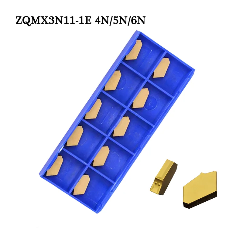 

Carbide Inserts ZQMX3N11-1E 4N11 5N11 6N11 3mm 4mm Single Head Slotting Cutting Tool ZQMX Blade CNC Lathe Cutter Turning Tools