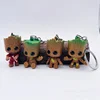 Marvel Groot Keychains Decoration Anime Action Figures Cute Toy Q Figurals Car Key Bag Decoration Models Children Birthday Gifts 1