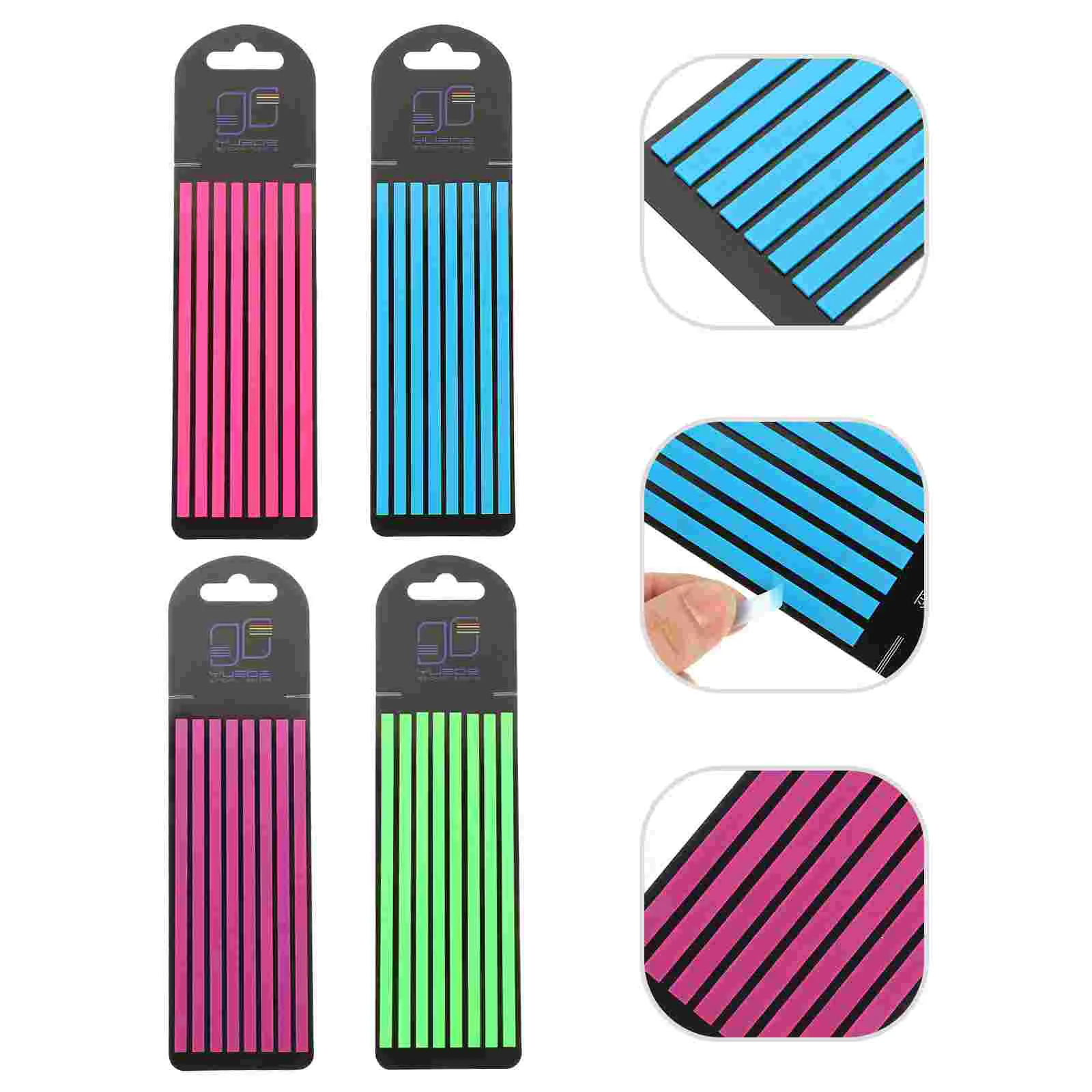 

4 Books of Reusable Notepaper Novelty Reading Strips Household Sentence Markers