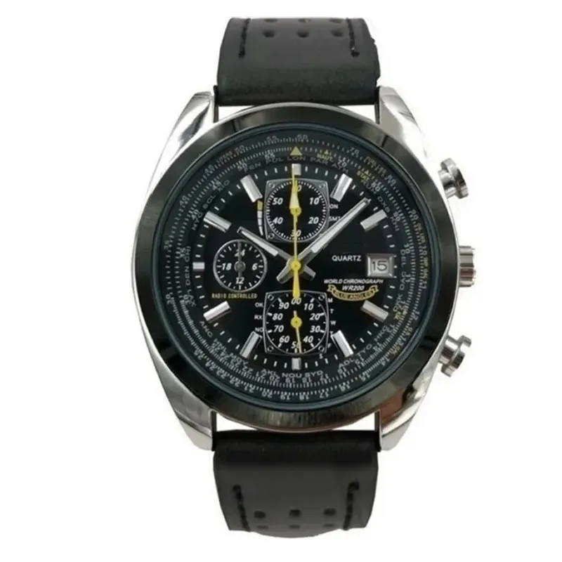 Men Watches Waterproof Multi Function Fancy Round  Luxury Trend Quartz Calendar Watch Stainless Automatic watch for men