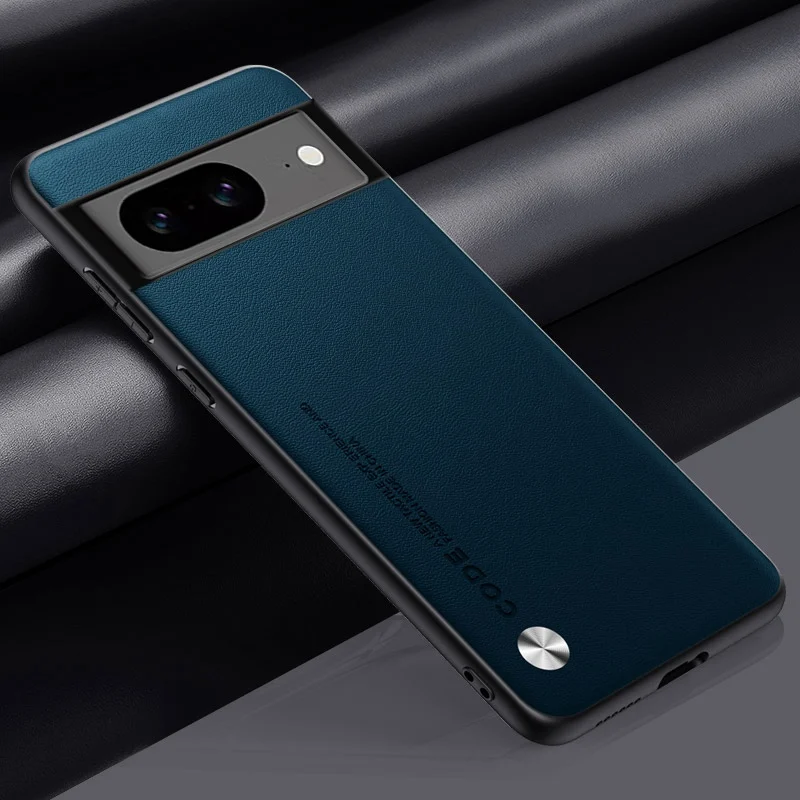 Premium PU Leather Shockproof Silicone Phone Case - Durable Back Cover