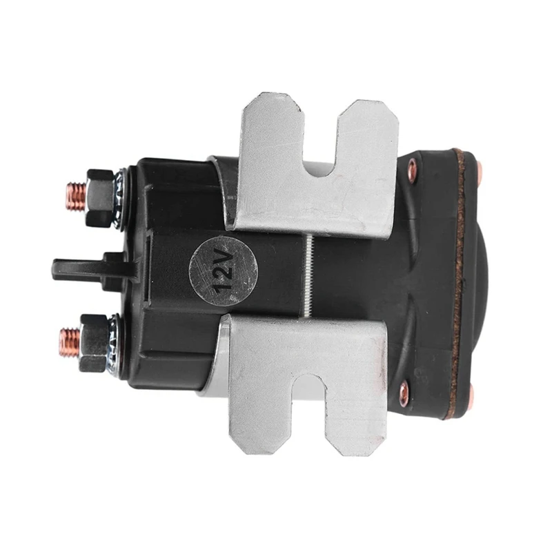 1 Pezzo 12V Solenoide 4 Terminali Argento E Nero 200 Amp Per Trombetta 114-1211-010, 114-1211-020 Per Vari Avviatori