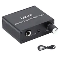 Sound Passive Attenuator ‑40db‑15db Adjustable Sound Volume Control Attenuator with 3.5mm Output Cable Sound Attenuator 4