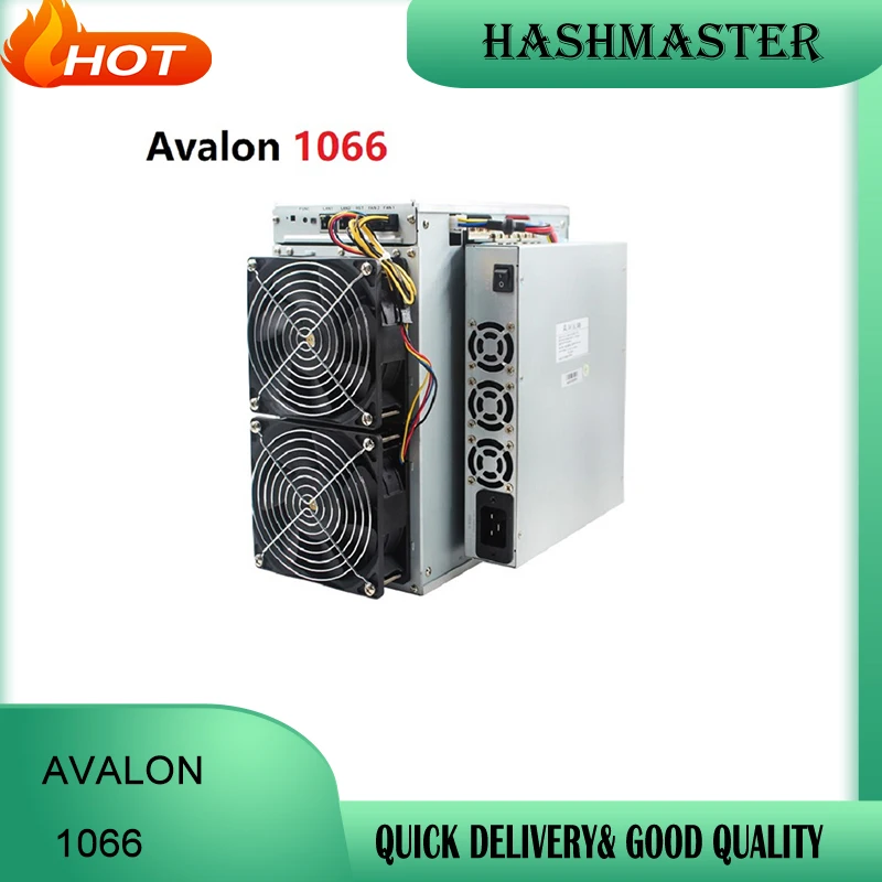 

Avalon Miner 1066 50TH/s 3250W BTC Avalon 1066pro 55Th/s Miner 16nm Chip Bitcoin Canaan Mining SHA-256