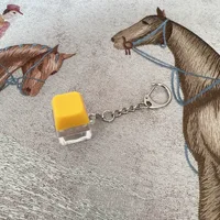 LED Keyboard Key Chain Toy Stress Relief DIY Button Finger Keyboard Caps Toy Small Gifts Small Gadgets Keychains 4