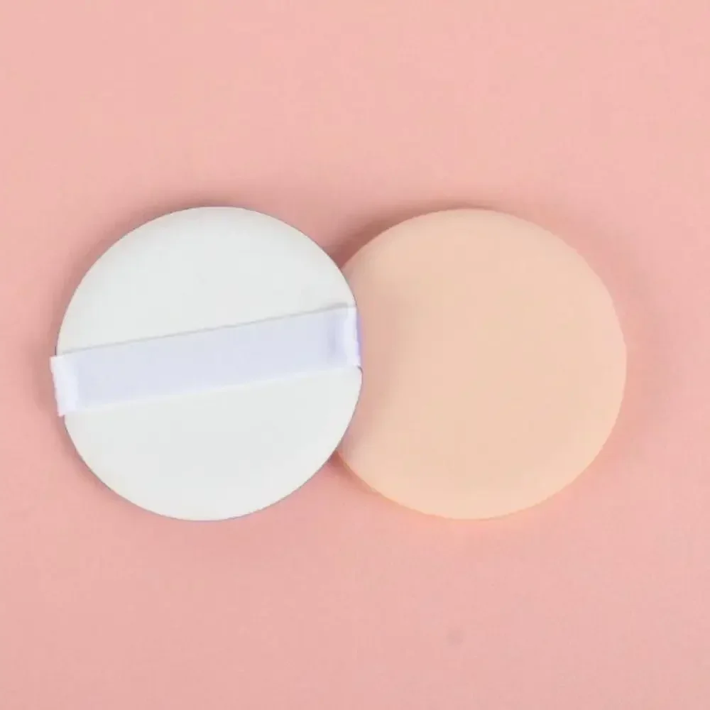 2pcs New Mini Round Air Cushion Puff Thin Dual-Use Foundation Sponge Lightweight Essential Make Up Cushion