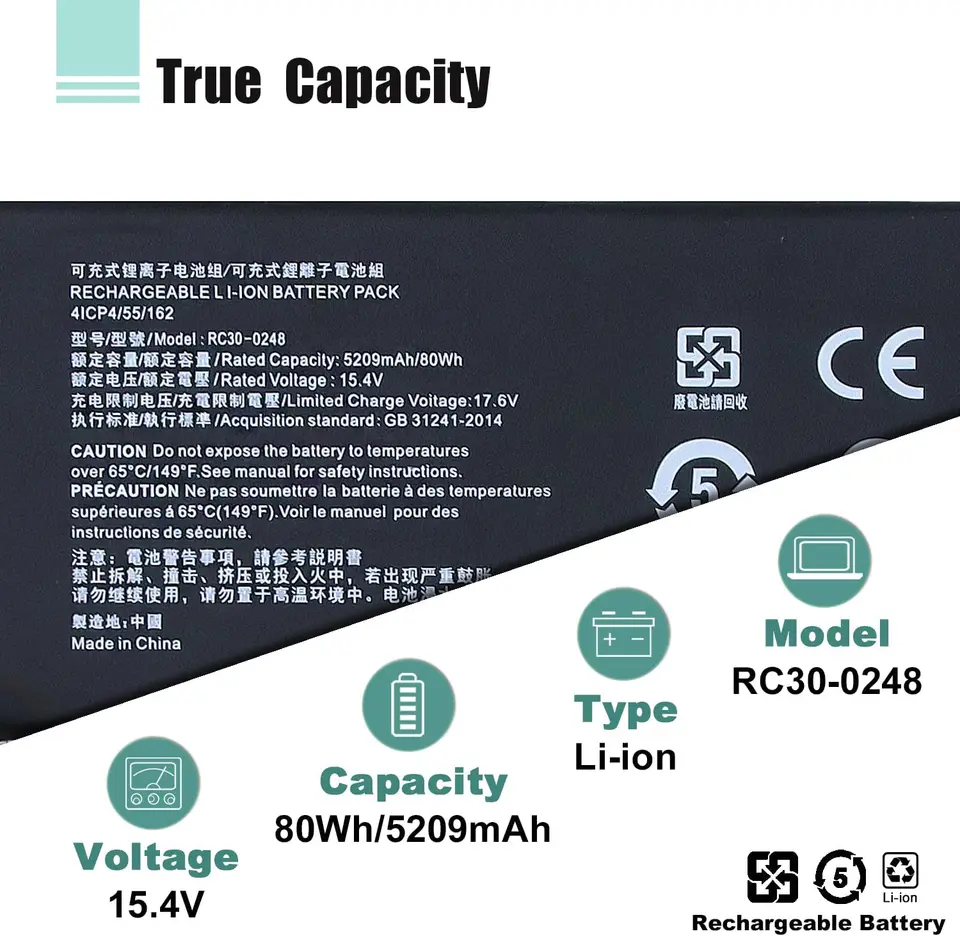 【新品】BLADE15用交換用バッテリー RC30-0248 RC30-0248 Battery for Razer Blade Advanced 15 2018 2019 2020