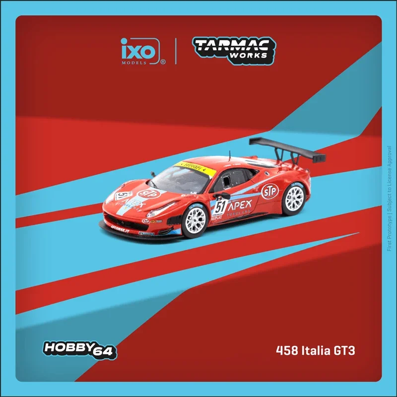 

Tarmac Works x IXO 1:64 458 Italia GT3 FIA GT3 Europe 2011 Diecast Model Car