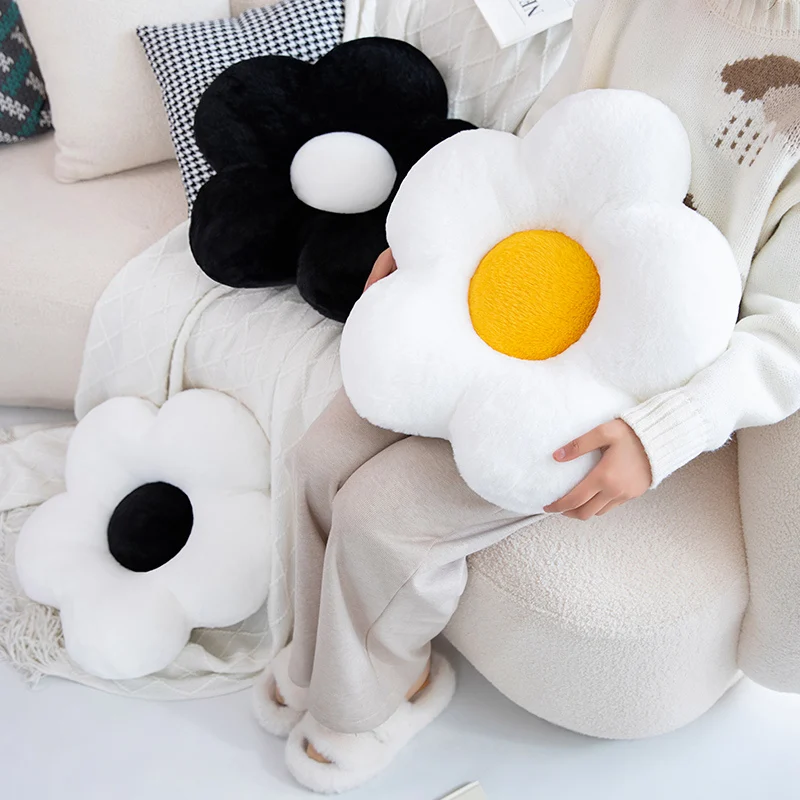 35cm 45cm 55cm Cute Flower Plush Pillow Stuffed Soft Plant Flower Throw Pillow Cushion Home Sofa Decoration Pillow Kids Toys 3