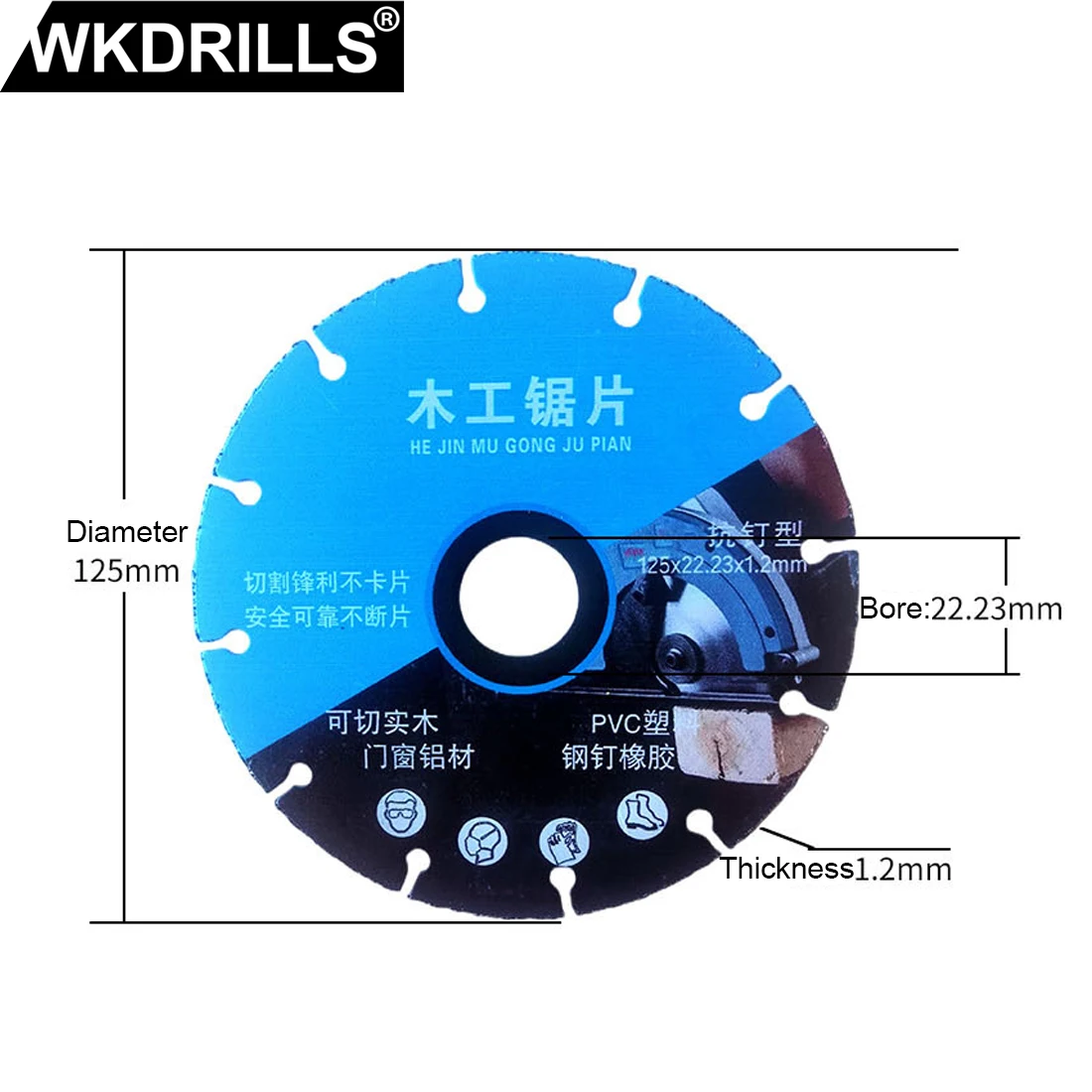

New type Woodworking saw blade with nails, aluminum alloy cutting blade, alloy saw blades, multifunctional diamond saw blades