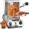 Grill Machine, Gas Vertical Rotisserie with 2 Burners for Home, Rotating Doner Kebab Oven Broiler G 1