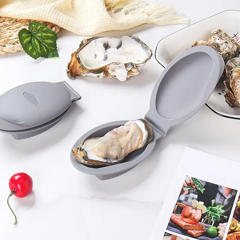 Silicone Oyster Shucker with Hand Protection Clip – Premium Seafood Shellfish Opener Tool