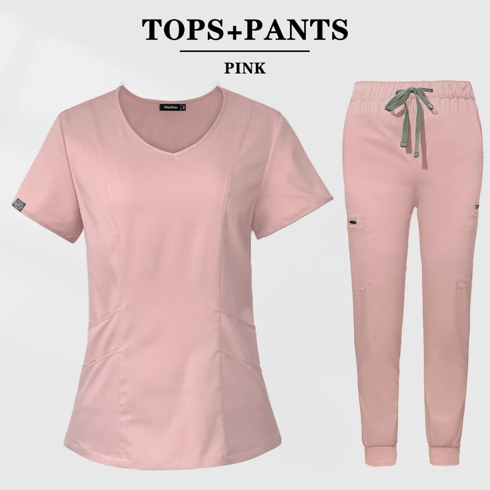 Nurse Accessories Women Wear Scrub Suits Hospital Doctor Working Uniform Medical Surgical Multicolor Unisex Uniforms