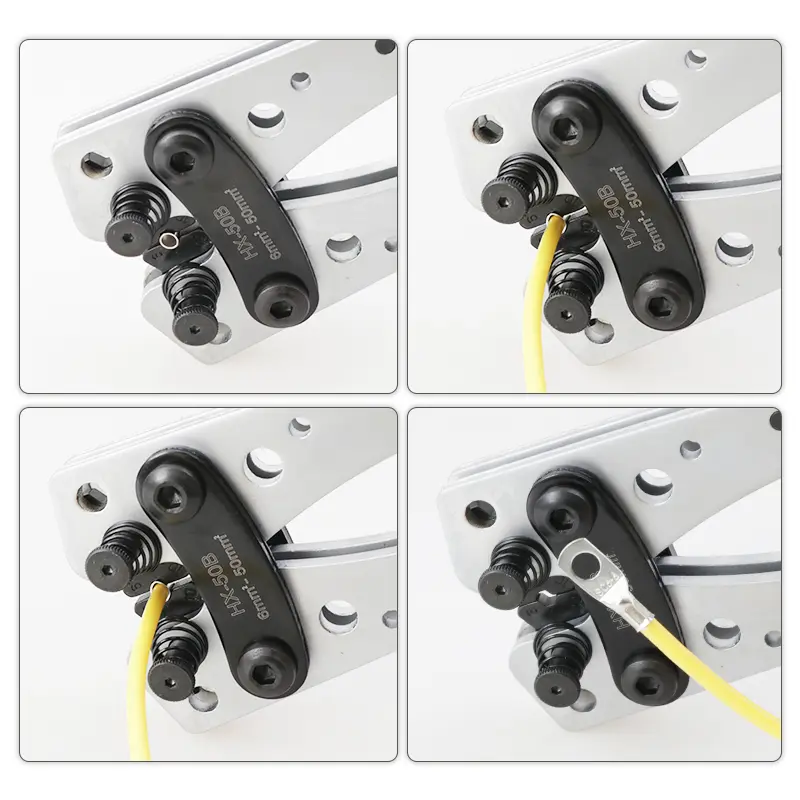 Portable Cable Manual Crimping Tool HX-50B Crimping Pliers 6-50mm²/ AWG 10-0 Ferrule Terminal Crimper Hexagonal Wiring Pliers image 6