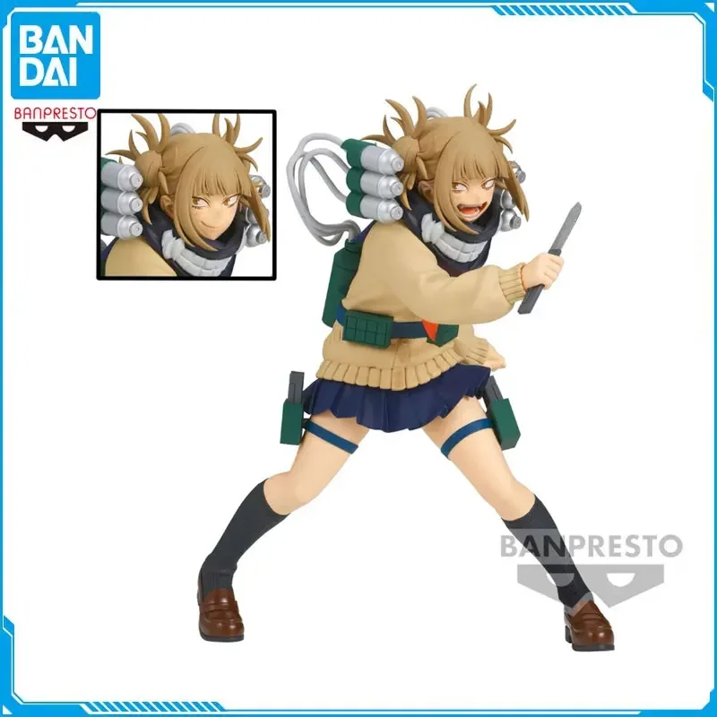 In Stock Original BANPRESTO My Hero Academia THE EVIL VILLAINS-DX  Himiko Toga PVC Anime Figure Action Figures Model Toys original bandai tah my hero academia anime figures hado nejire action figure collectible academy model toys