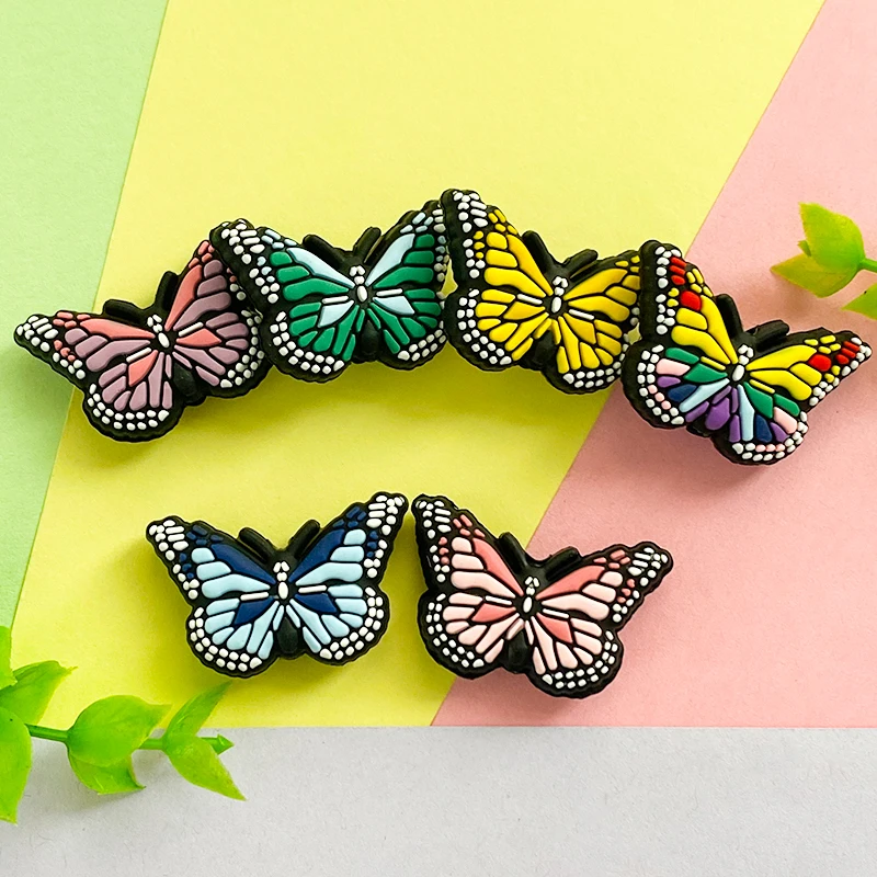 Butterfly Mini Cartoon Silicone Beads Jewelry Making 10Pcs DIY Pacifier Chain Necklace Accessories