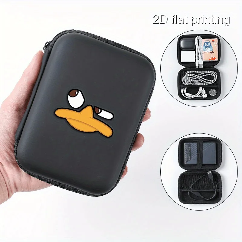 Portable Small Storage Case Zipper Pouch Bag for Earphone Headphone Cable