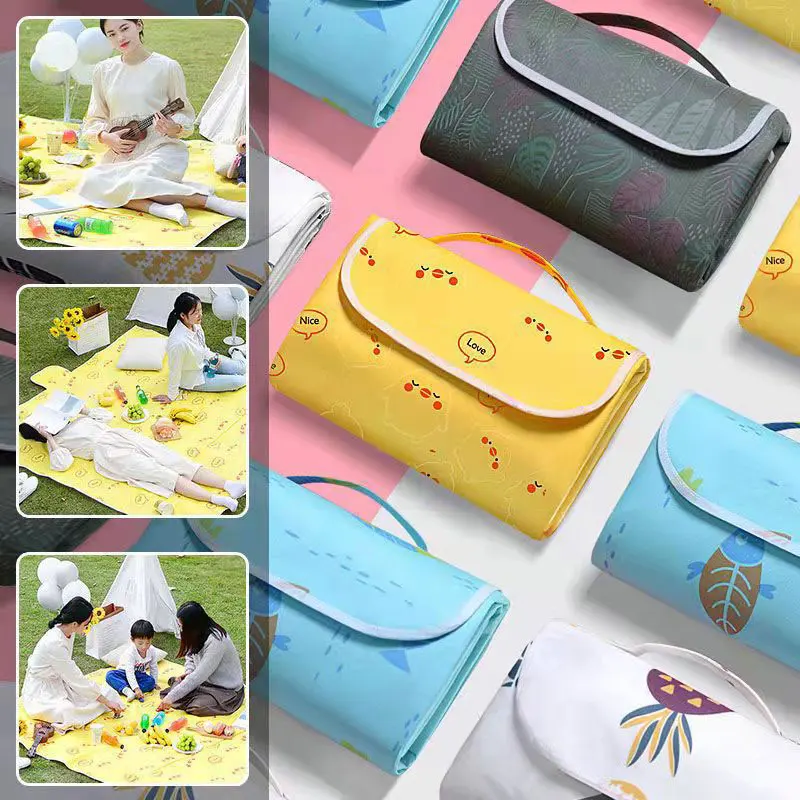 New Outdoor Portable Picnic Mat Camping Beach Blanket Folding Thick