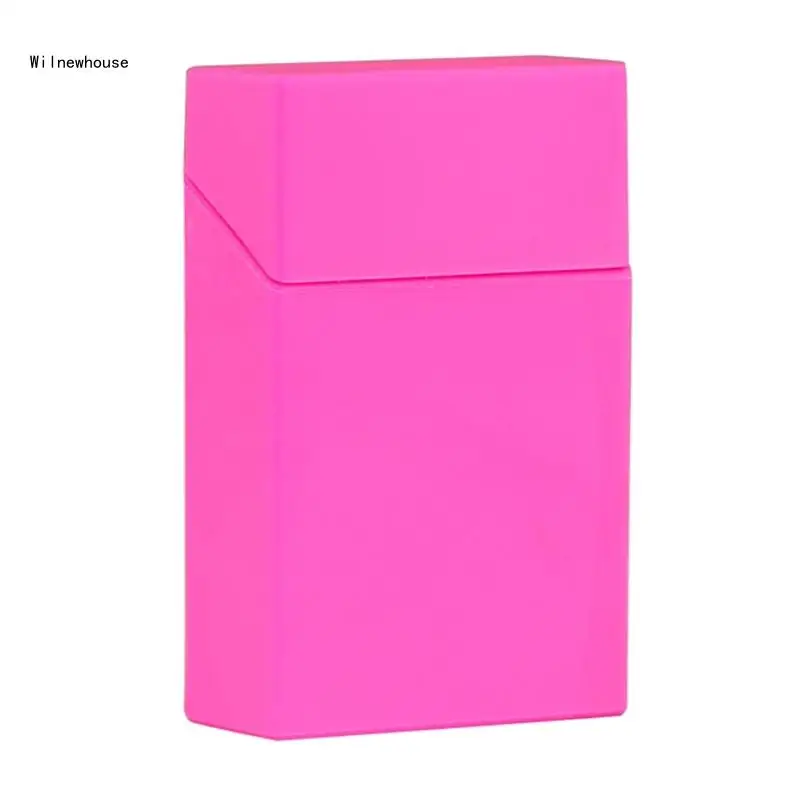 

for Creative Multi Color Plastic Cigarette Box Portable Thin Cigar for Case Pocket Carrying Smoking Holder Splashproof Dropship