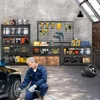 Garage Shelving,24"D x 48"W x 72"H Garage Storage Shelves 3000LBS Heavy Duty Metal Shelf Organizer Storage 5 Tier Adjustable She 2