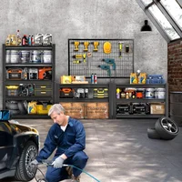 Garage Shelving,24"D x 48"W x 72"H Garage Storage Shelves 3000LBS Heavy Duty Metal Shelf Organizer Storage 5 Tier Adjustable She 2