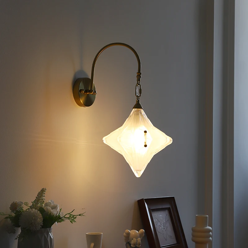 Retro Glass Star LED Wall Lamp 1