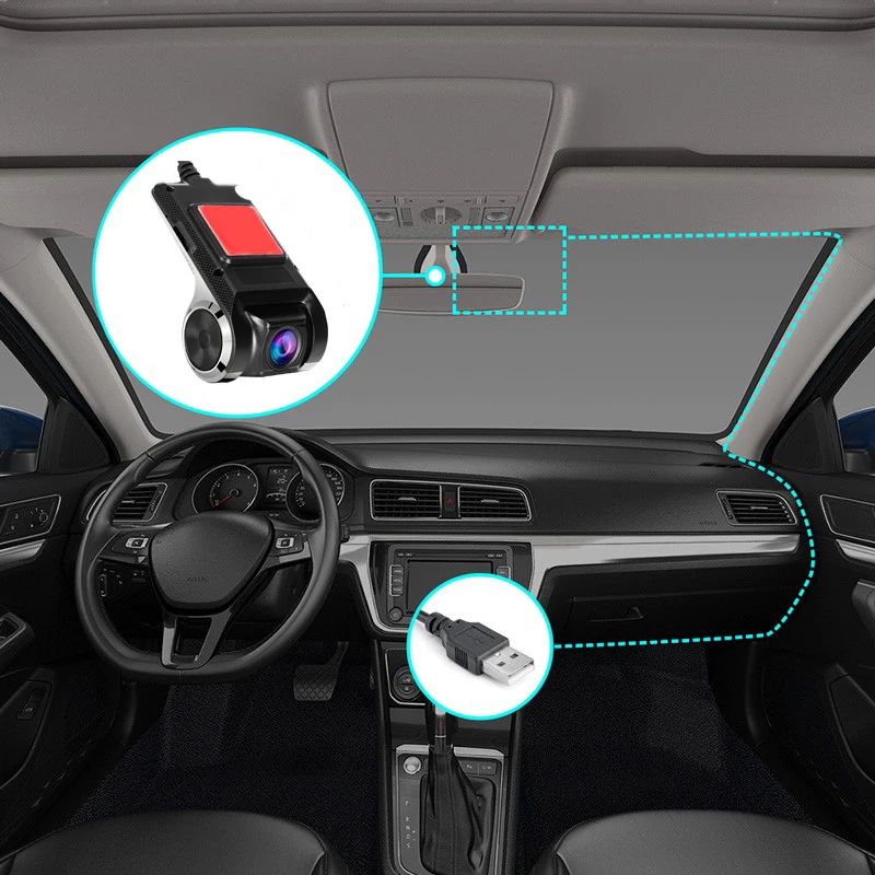 ERISIN DVR Frontkamera Für Android-Autoradios – 1080P