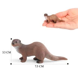 Wild Animal Adventure Series: Sloth & Otter Figurine Set - Educational Toy Collection (Sea Otter - 1)