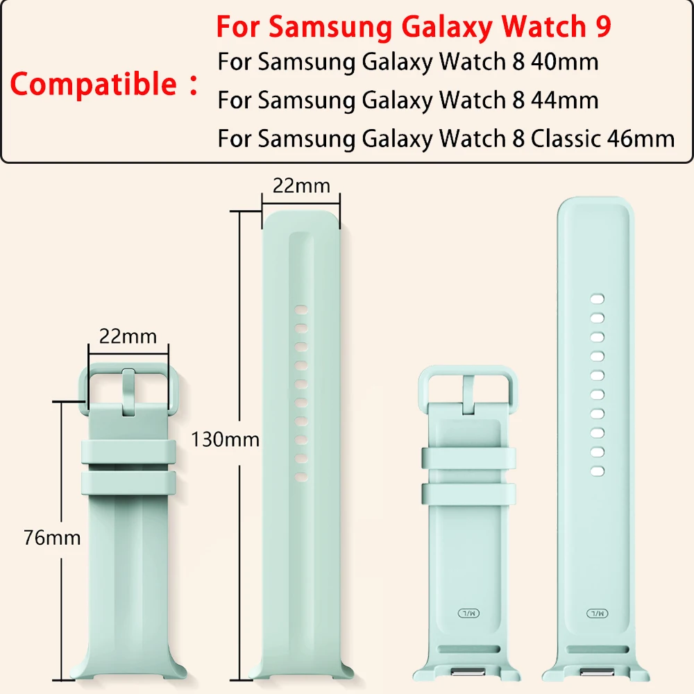 Original Sports Silicone Band for Smartwatch - No Gaps Design