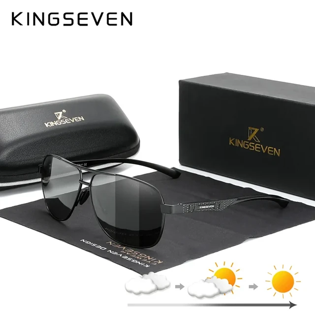 3PCS Combined Sale KINGSEVEN Brand Design Silver Frame