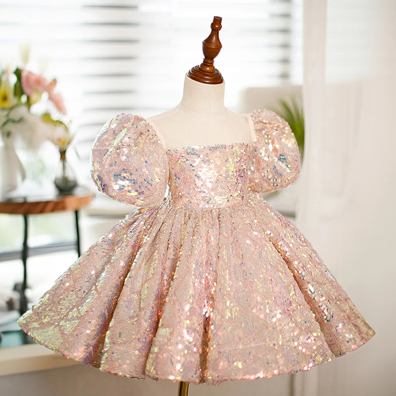 Girls Sequin Star Gradient Mesh Sleeveless Princess Dress - Temu Australia