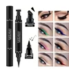 Colorful Eyeliner Stamp Triangle Dual-ended Liquid Eyeliner Waterproof Sweat-proof Quick Dry Eyeliner Makeup Seal Tool Cosmetics 5