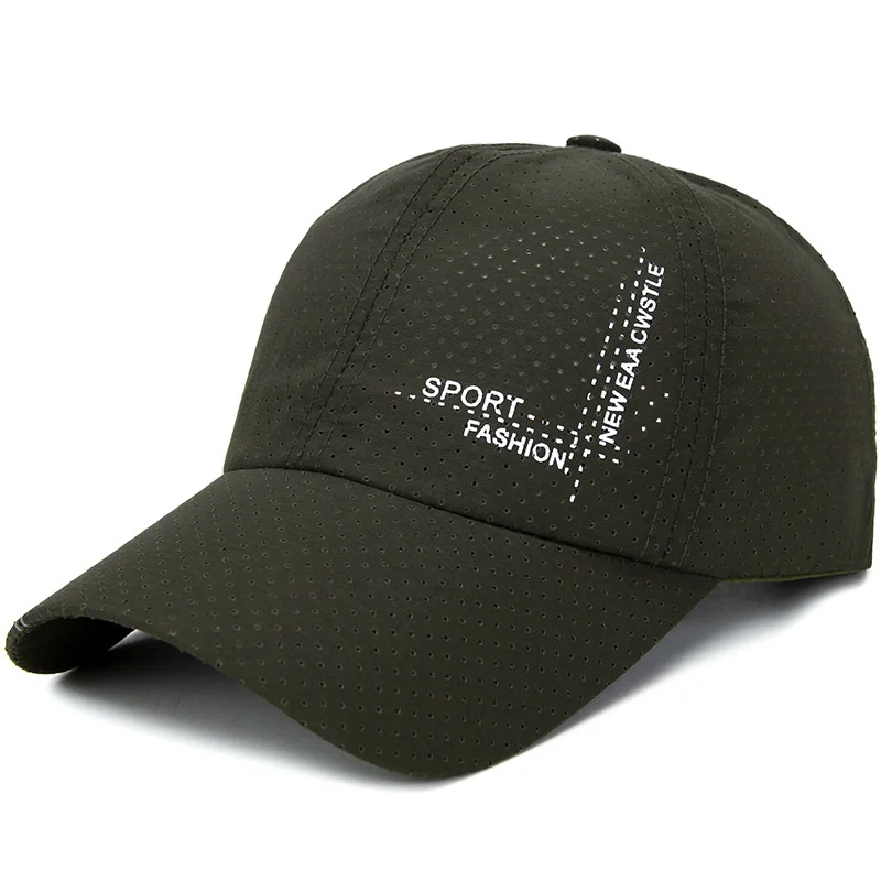 

Light Thin Sport Caps Perforated Cooling Hat Sport Cap Summer Quick Drying Sun Hat Unisex UV Protection Outdoor Cap