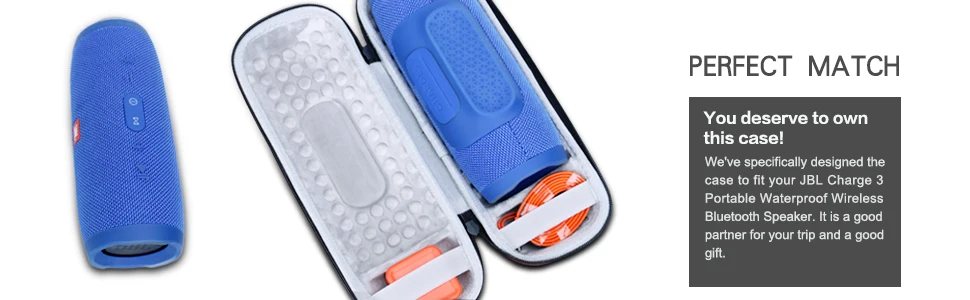 EVA Hard Case for JBL Charge 3 Waterproof Wireless Bluetooth Speaker