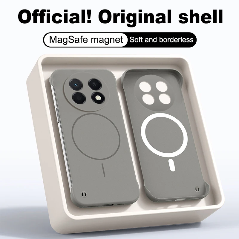 MagSafe Frameless Shockproof Matte Hard PC Case - Ultra Thin Back Cover