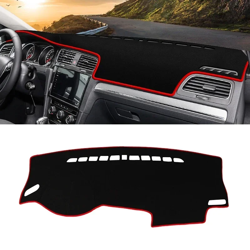 폭스바겐 VW 골프 7 MK7 2013 2014 2015 2016 2017 2018 2019 대시보드 커버 차광 패드 햇빛 가리개 매트 미끄럼 방지 케이스