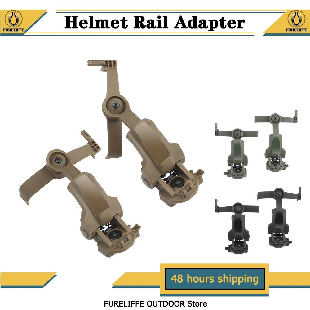 Tactical Helmet Mount ARC/Wendy Fast Helmet Rail Adapter 360&deg; Rotation Headphone Holder Fit OPS Core ARC and Team Wendy Rail