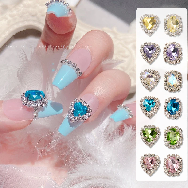 50Pcs Mini Special Shaped Pointed Bottom Zircon Nail Art Decorations Shiny  Colored Rhinestone 3D Manicure Accessories Wholesale - AliExpress