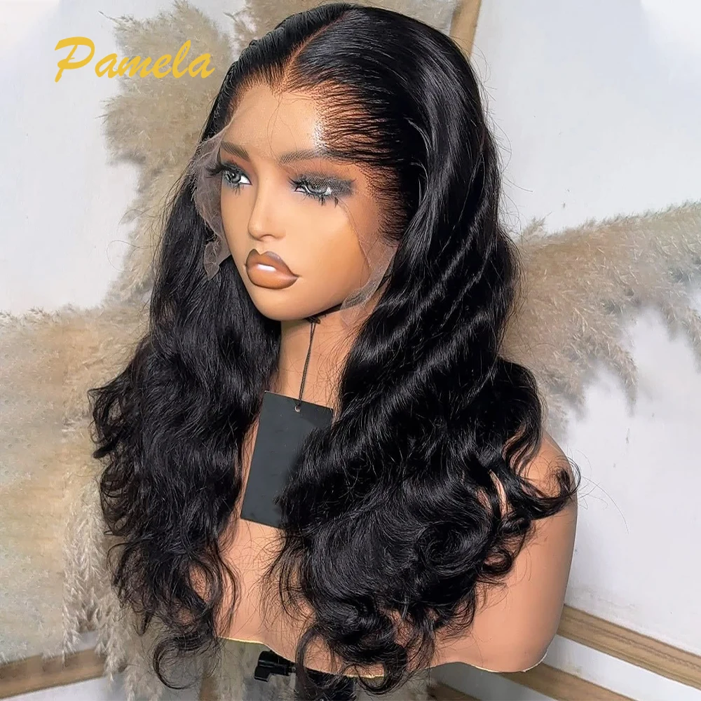 Lagos Hairline Human Hair 13x6 Lace Frontal Human Hair Wig Body Wave Wigs Preplucked Pre Bleached Knots Woman's Wig