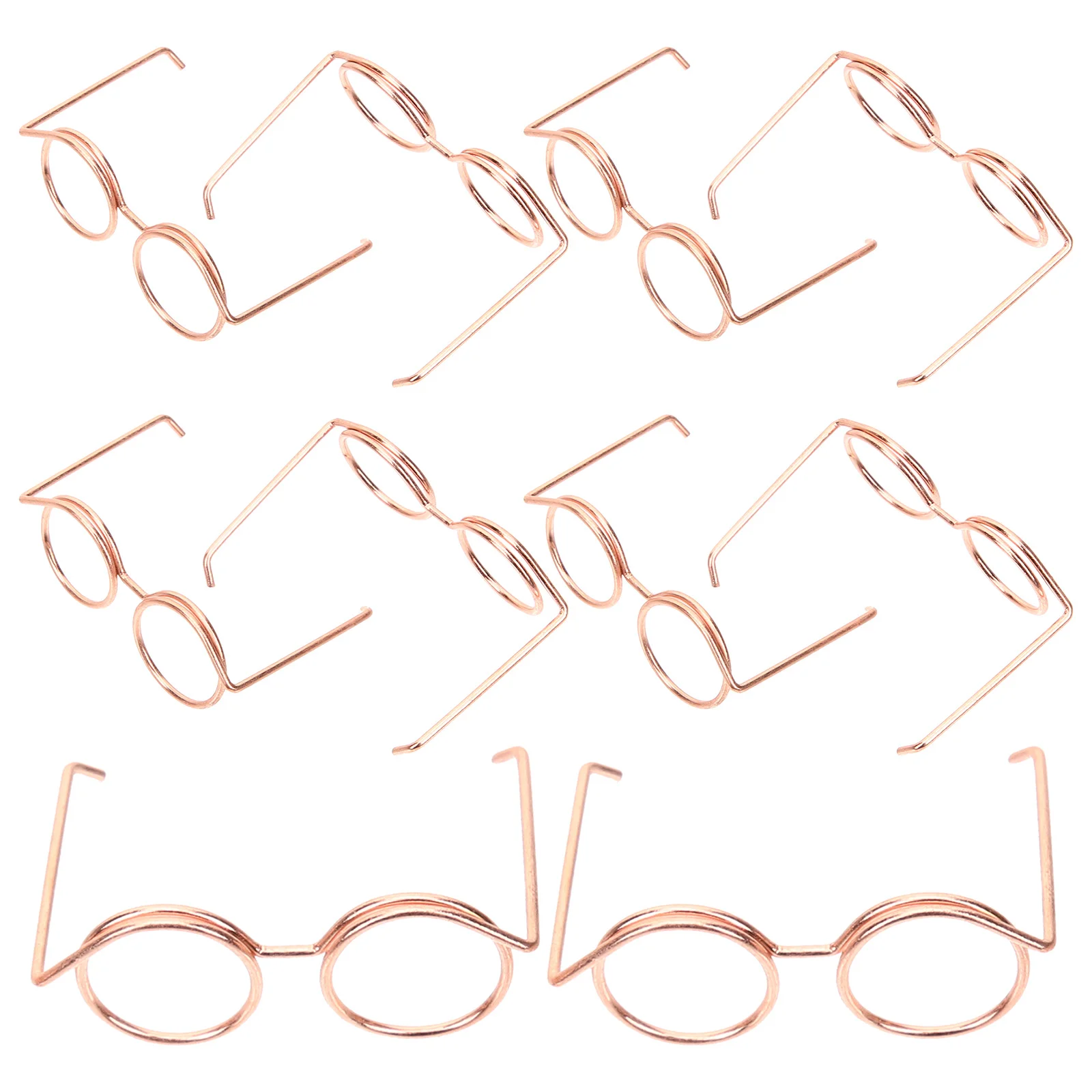 

Retro Doll Glasses Metal Round Frame Lensless Eyewear Doll Sunglasses Doll Dress Up Accessories Children Gifts