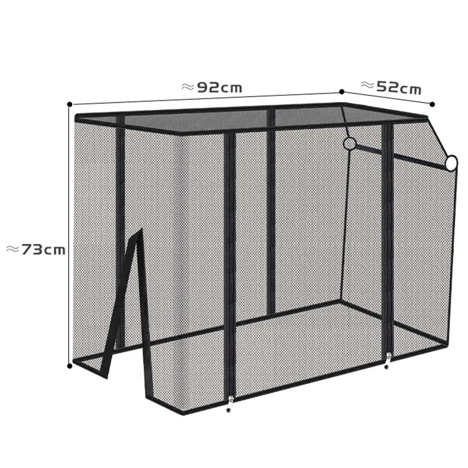Wagon Mosquito Net Zipper Closure Mosquito Mesh Wagon Accessories for Outdoor Utility Folding Outdoor Camping Accessories