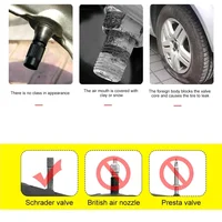Anti-theft Sport Car Tire Valve Caps Zinc Alloy Wheel Tire Stem Air Cap for Auto AutomativeTrucks Motorcycle Bicycle Bike 3