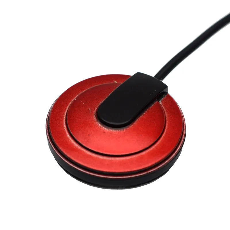 10Pcs Clip Red Case Guitar Pickup Piezo Contact Microphone Pickup with 3.5 Mono Jack Output