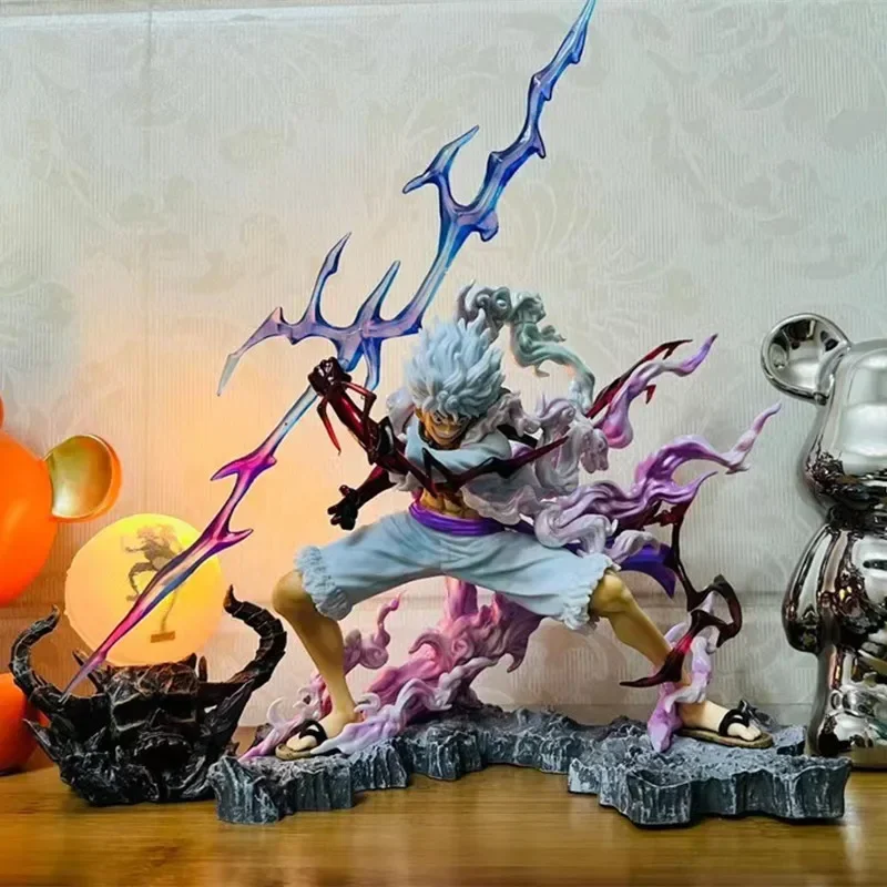 

Фигурка Ника Луффи из аниме, Слитная Боевая фигурка 28c, плотно захватывает молнию, пятое снаряжение, модель куклы, статуэтка, игрушки, подарки