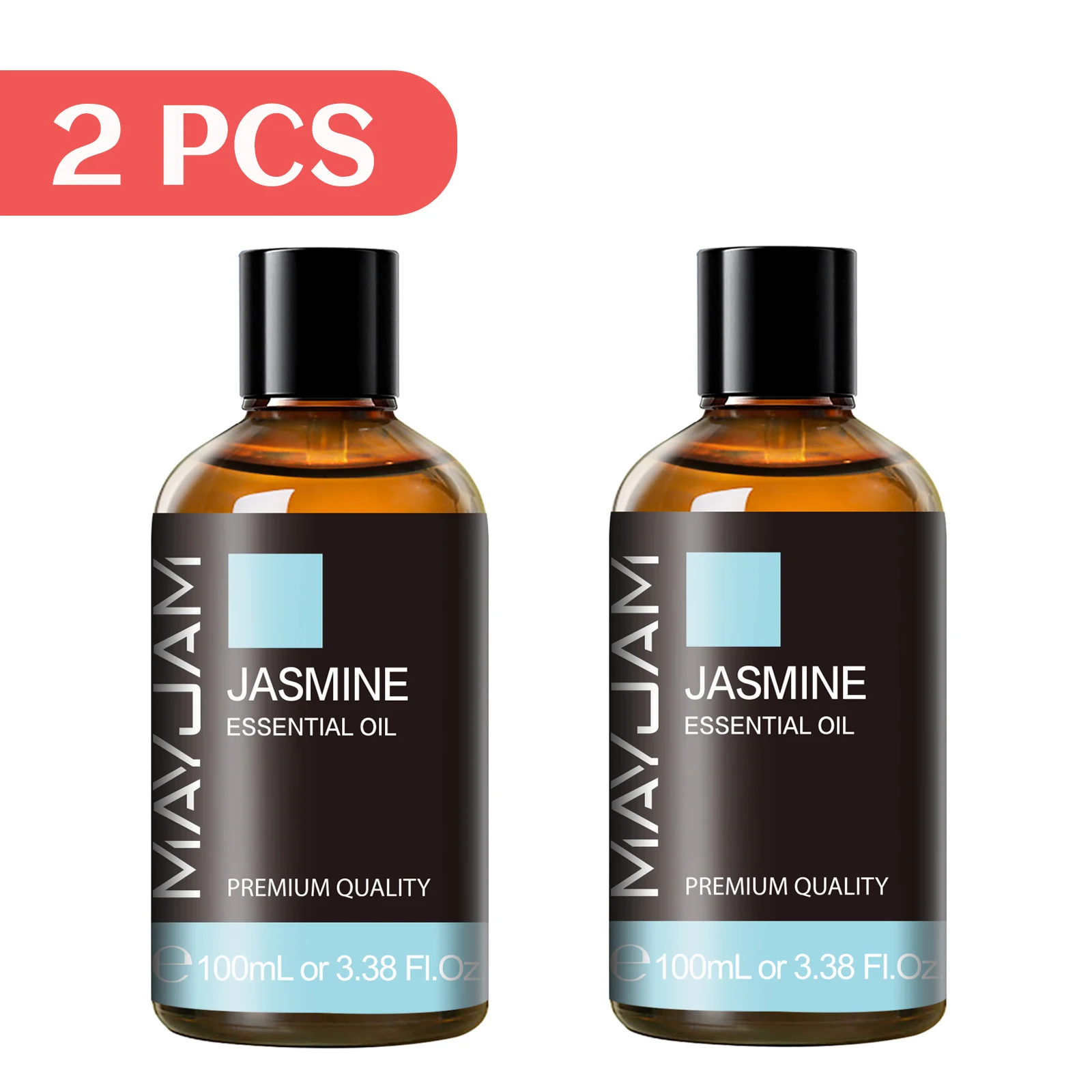 Aromatic Blend Essential Oil Set - Sweet Orange, Vanilla, Geranium, and Clove (100ml Each) with Dropper