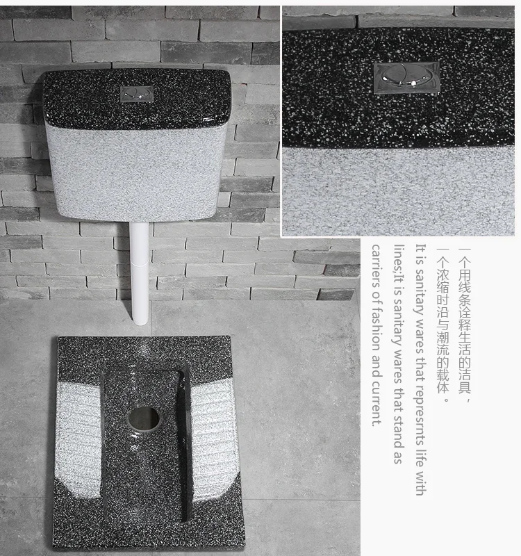 #Ceramic Water Tank Set Color Set Potty Chair Type Household Urinal Bathroom Odor Preventer Squat Toilet squat toilet