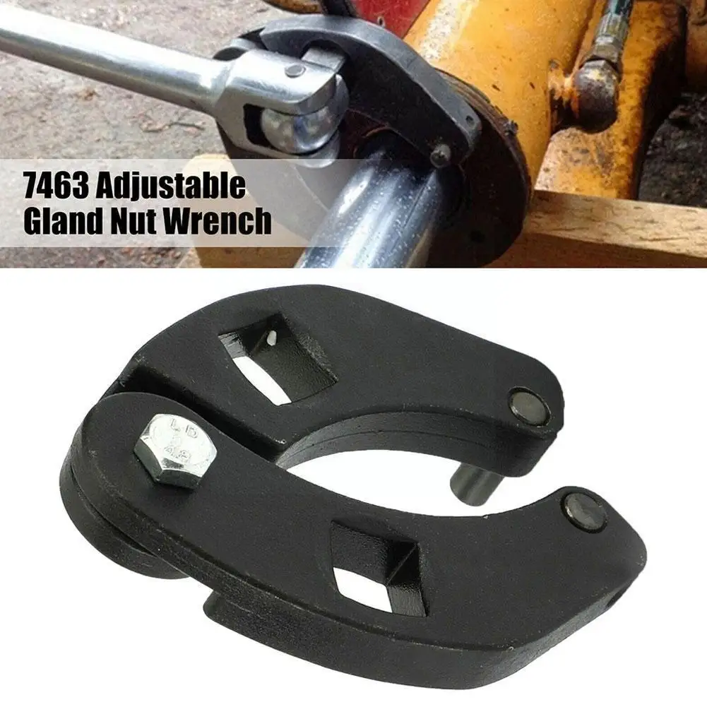 

Adjustable Gland Nut Wrench For Hydraulic Cylinders On Agricultural Loaders, Compact Tractor Loaders And Skid Steer Loaders I2S6